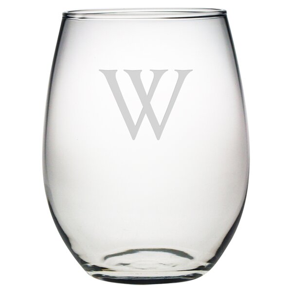 Susquehanna Glass Personalized 21 Oz Stemless Wine Glass And Reviews